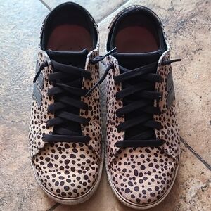 Dr. Scholl's 'Sweet Kicks' Leopard Print Sneakers with Black Accents